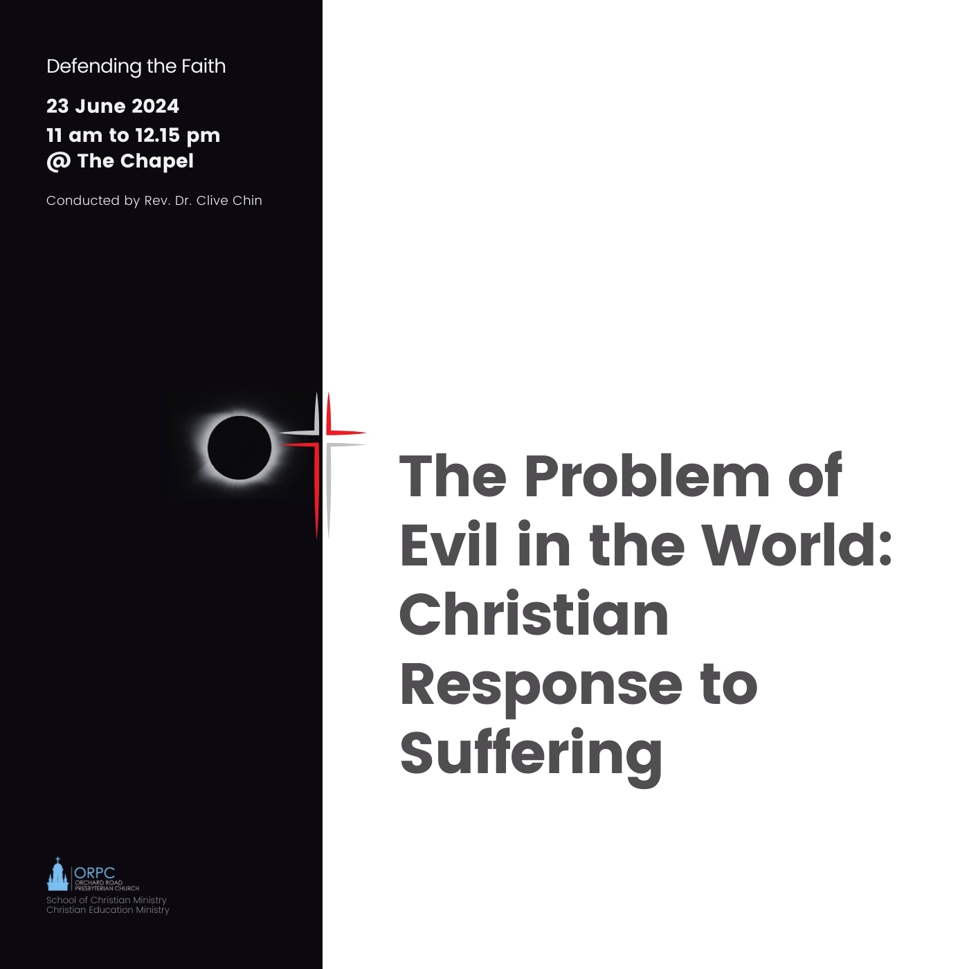The Problem of Evil in the World: Christian Response to Suffering ...